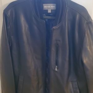 Michael Kors leather jacket black